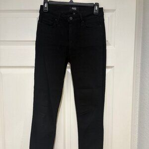 Paige High Rise Hoxton Ankle Skinny Jeans Size 26 Black